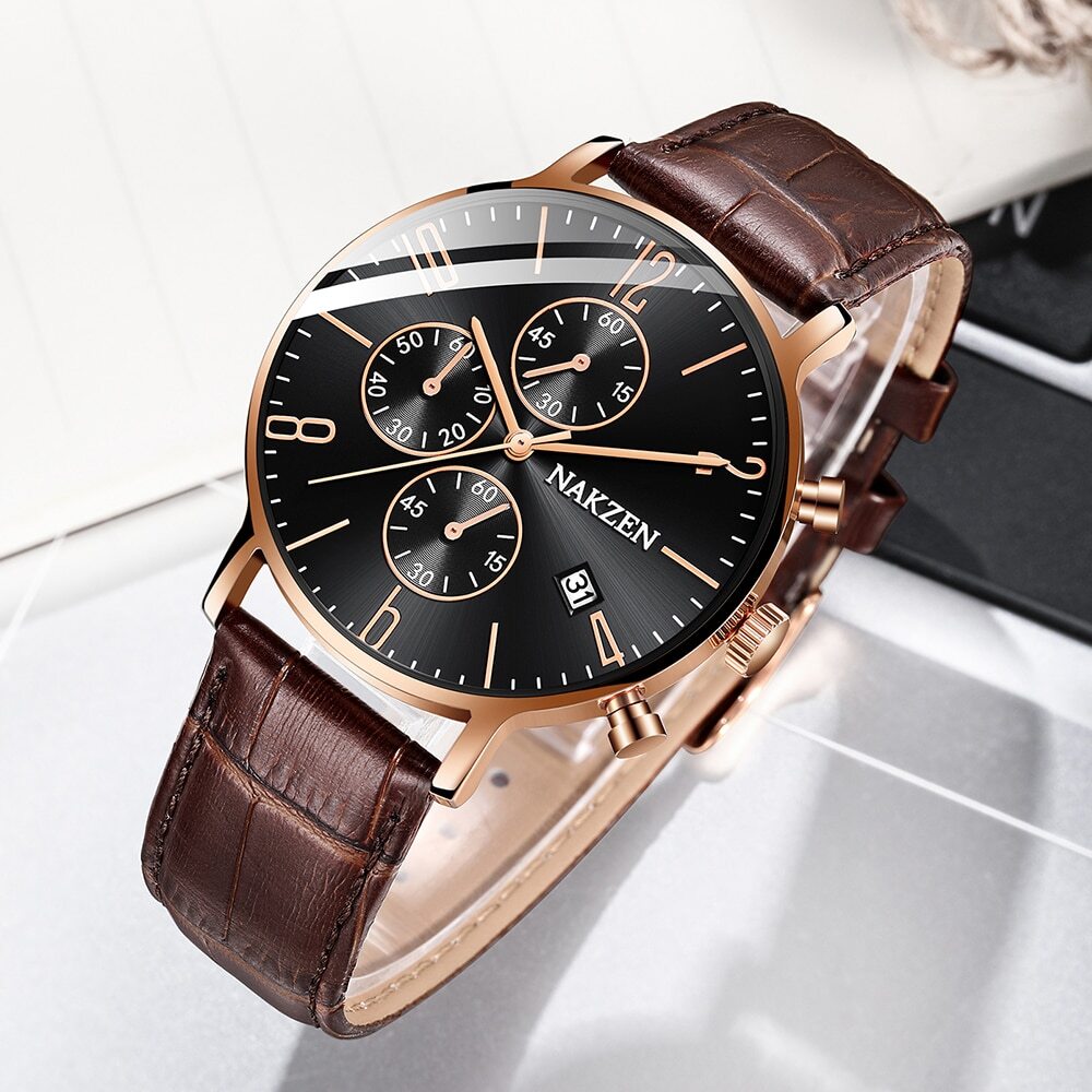 NAKZEN 2018 New Watches Men Luxury Brand Chronograph Man Sports Watches Waterproof Full Steel Quartz Watch Relogio Masculino 5056