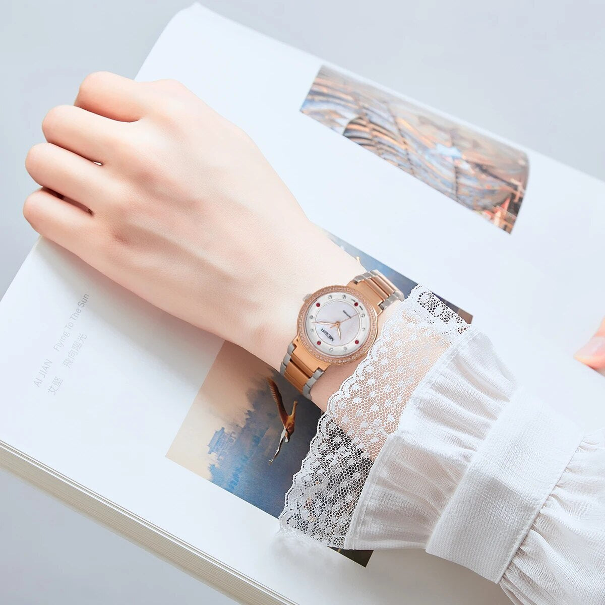 MEGIR Fashion Stainless Steel Women Bracelet Quartz Watches Elegant Business Ladies Clock Female Sport Wristwatch Reloj Mujer 4164