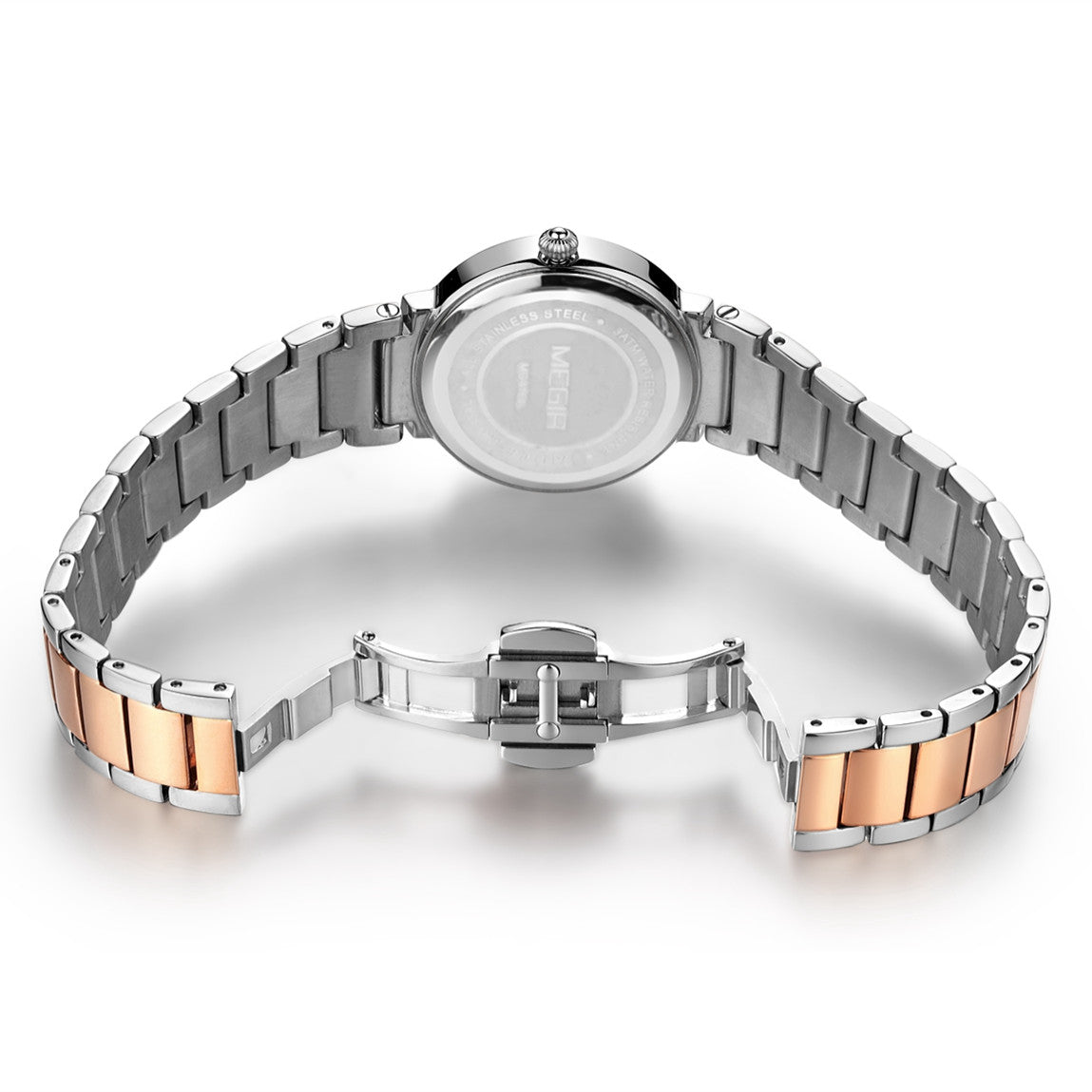 MEGIR Fashion Stainless Steel Women Bracelet Quartz Watches Elegant Business Ladies Clock Female Sport Wristwatch Reloj Mujer 4164