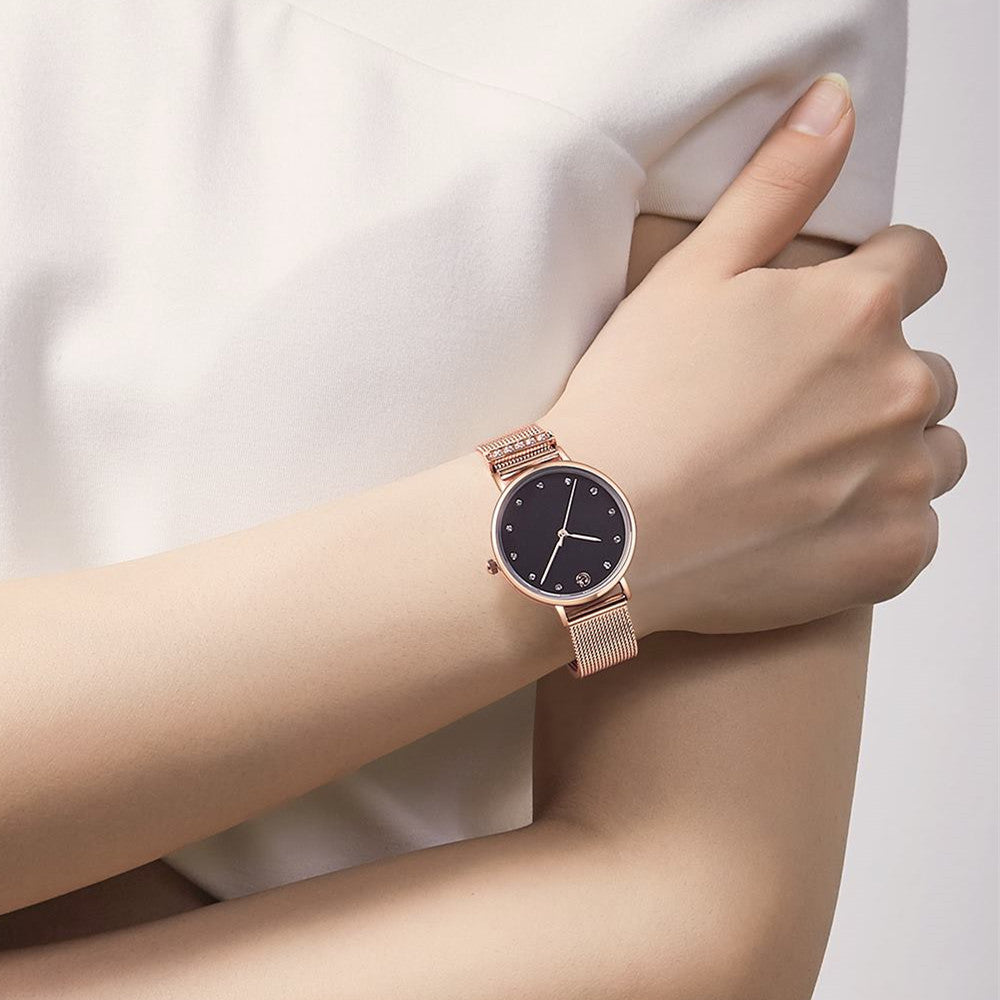MEGIR Fashion Women Watches Top Brand Luxury Ladies Dress Clock Steel Bracelet Clock Female Quartz Wristwatch Relogio Feminino 7022