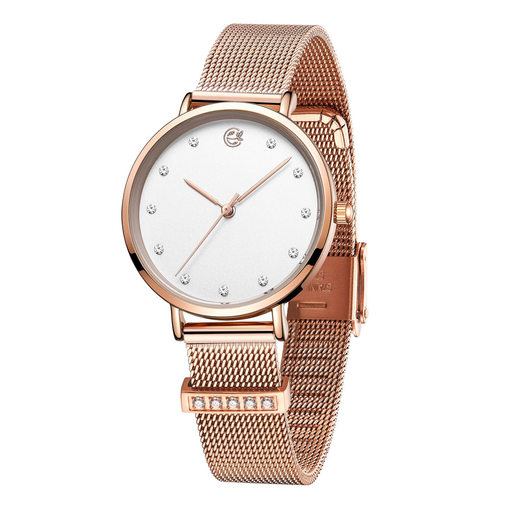 MEGIR Fashion Women Watches Top Brand Luxury Ladies Dress Clock Steel Bracelet Clock Female Quartz Wristwatch Relogio Feminino 7022
