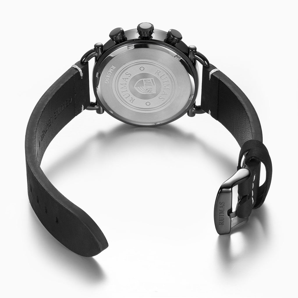 RUIMAS Men Luxury Sport Watches Leather Bracelet Quartz Wristwatch Luminous Clock Watch Calendar Relogio Masculino 585