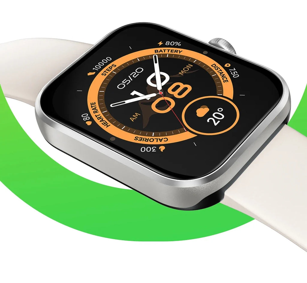 NNEOBA GPS Smartwatch Fitness Tracker Silver