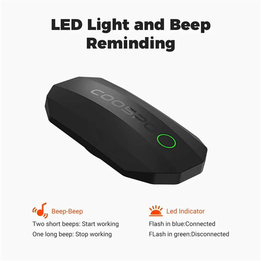 NNEOBA Dual Mode Heart Rate Sensor  ANT+ And Bluetooth Chest Strap Black