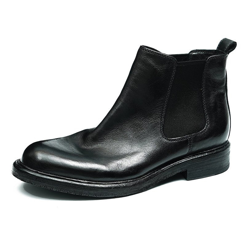 Horsehide Chelsea Boots Classic Ankle Boots for Men