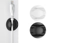 Suporte para cabos Techancy, TZ6292, embalagem com 6 unidades, organizador de cabos, preto + branco