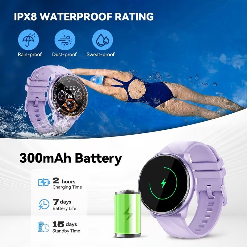 NNETM Outdoor Smartwatch with Fitness & Call Functions