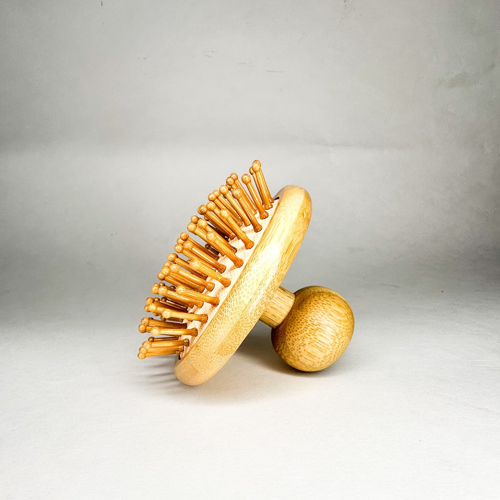 Eco-Friendly Bamboo Scalp Massager